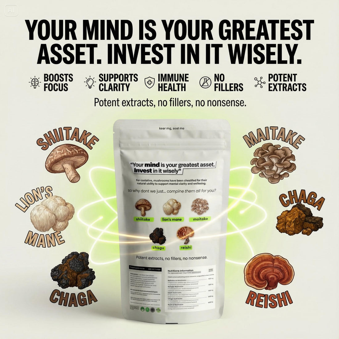 5-in-1 Mushroom Super Blend+